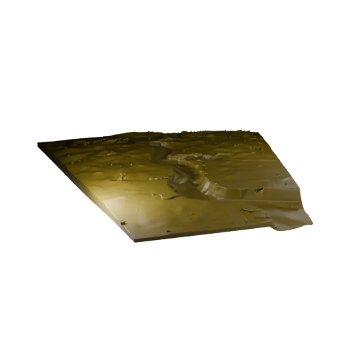 Stylized Swamp Mud Trail 3D Terrain Chunks for Game Levels