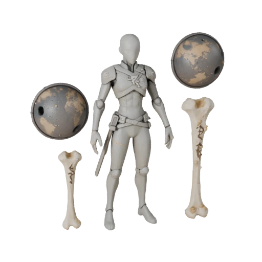 Anime Command Mage 3D Character Model for RPG Scenes