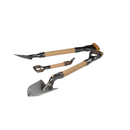 Lässige saubere Schaufel 3D-Asset für Indie-Level