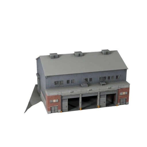 Modèle 3D de Brasserie Stylisée - Asset de Jeu pour l'Architecture