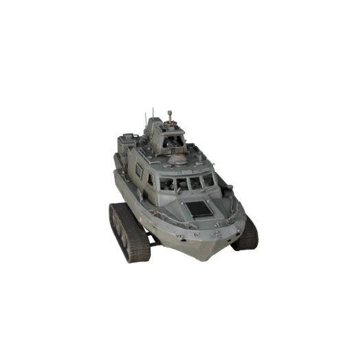 Barco Patrulha Alto Poligonagem 3D para Renders de Estúdio - PBR