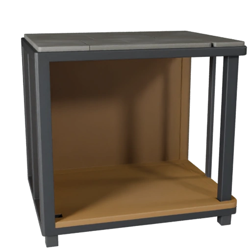 Minimal Side Table 3D Asset for Game Engine Levels