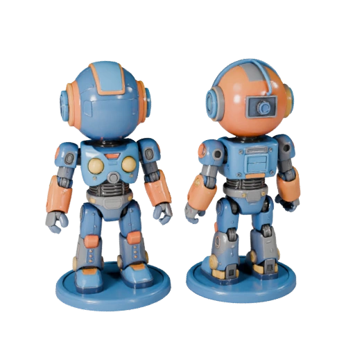 Printable Vinyl Robot Figurine | STL Resin and FDM Print