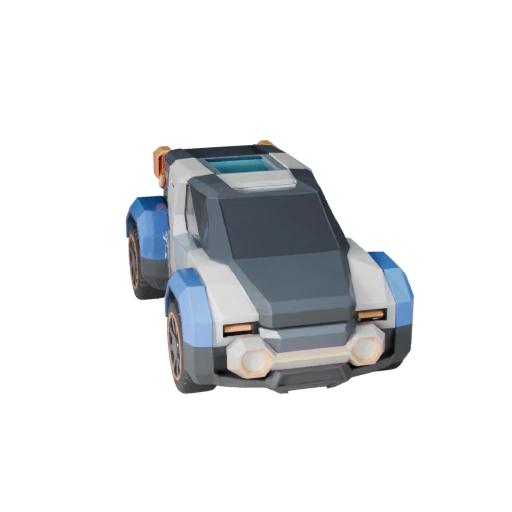 Low Poly Sci Fi Truck 3D Model for Unity & Unreal Games