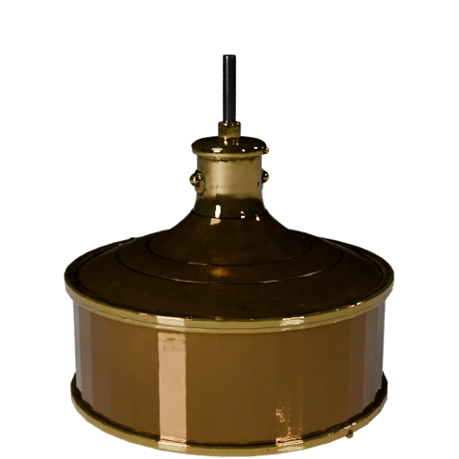 Brass Pendant Lamp 3D Game Asset for Casual Levels