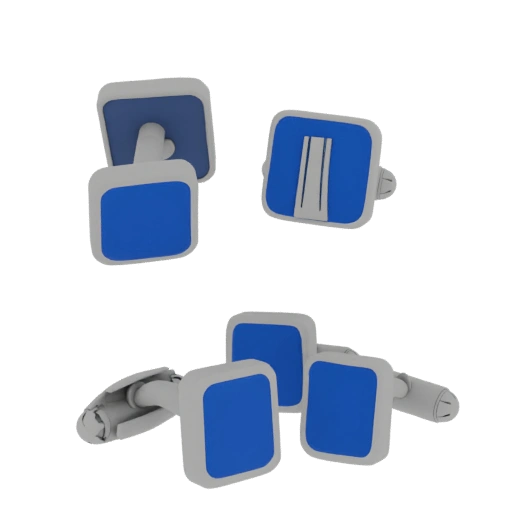Square Cufflink 3D Studio Asset for Cinema Renders