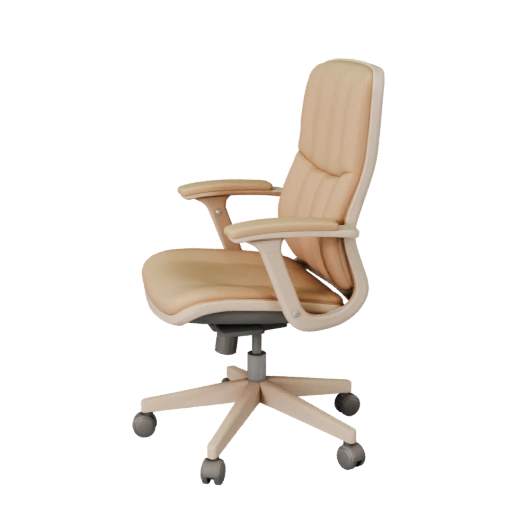 Scandinavian Office Chair 3D Asset for Studio Films