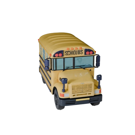 Printable School Bus STL Model - Collectible Display