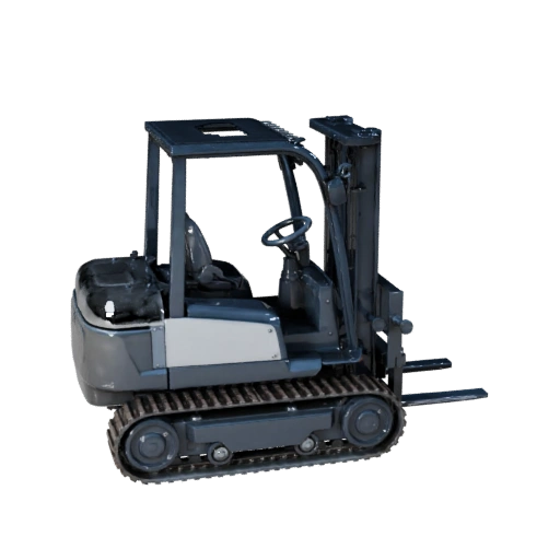 Construction Forklift 3D Layered Asset for Builders