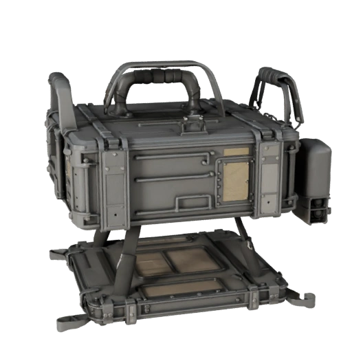 Training Range Case 3D Model for Game Engine Levels
