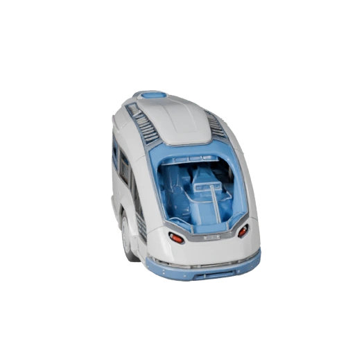 Printable Hover Bus STL 3D Model - Display & Collectibles