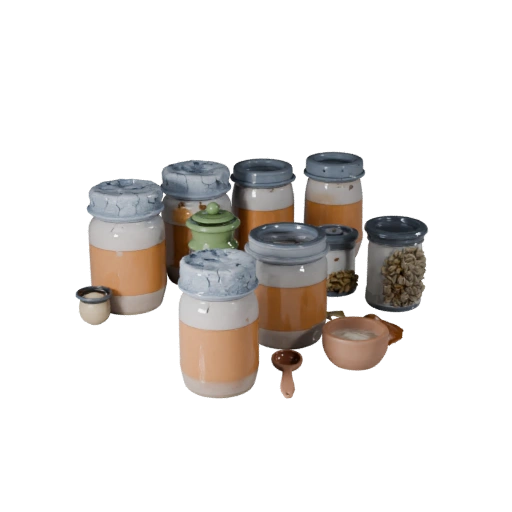 Pantry Spice Jars 3D Asset for Realtime Engine Use