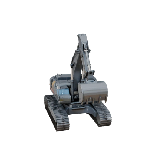 Mining Excavator 3D Asset for Casual Studio Levels