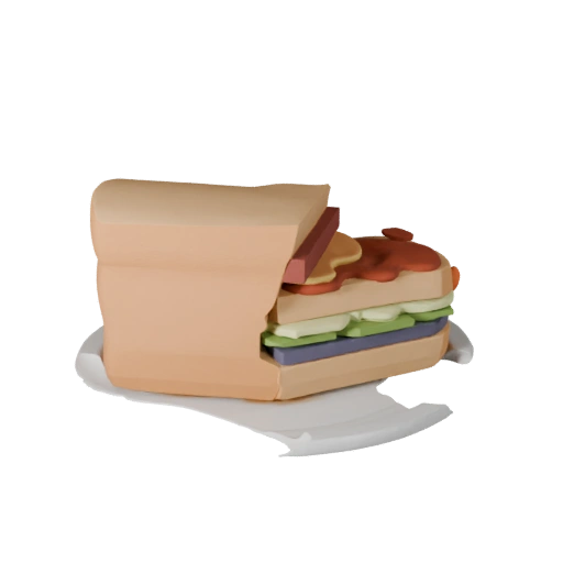 Unity Ready Sandwich 3D Model for Realtime Engines