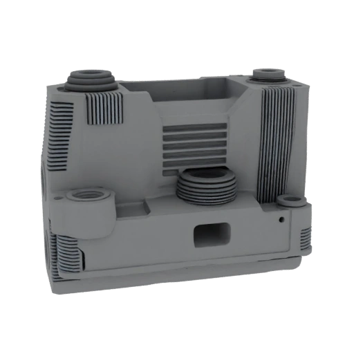 Printable Sealed Gearbox Housing STL 3D Print Asset