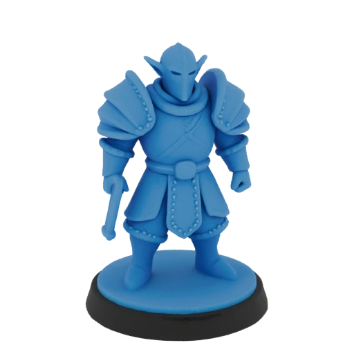 Miniatura Guerriero Elfo Medievale STL