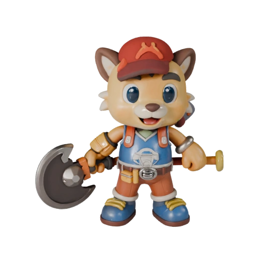 Mascotte Realistica Sportiva Animale | Asset per Composizione Scena