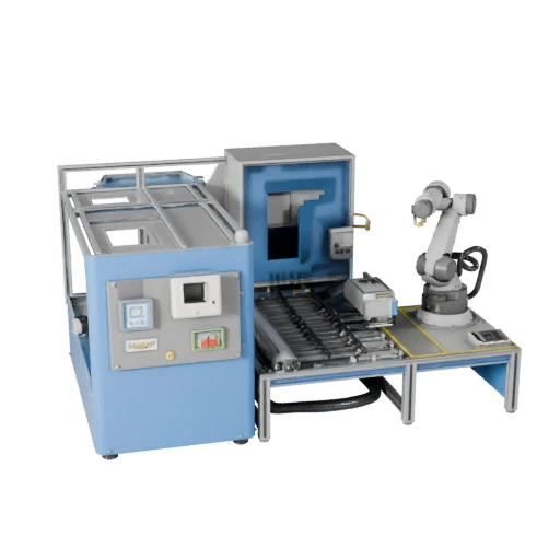 Produkt Automatisierte Roboterzelle 3D Studio Render Asset
