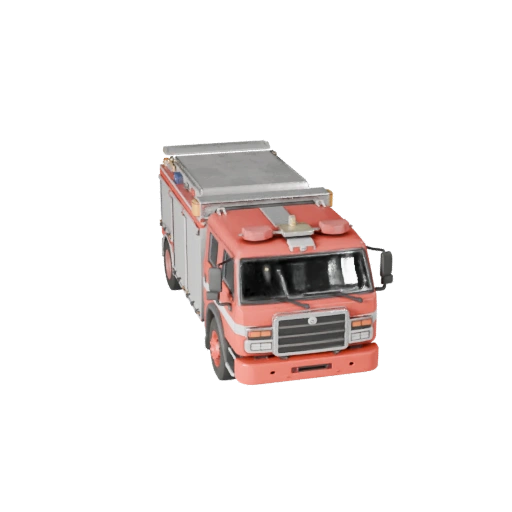 Camion de pompier prêt pour le jeu 3D pour une utilisation en temps réel Actif PBR