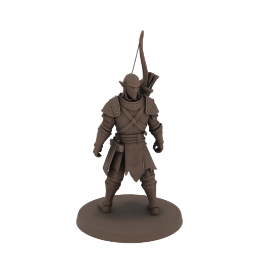 Miniatura Medievale Elfo Guardaboschi STL