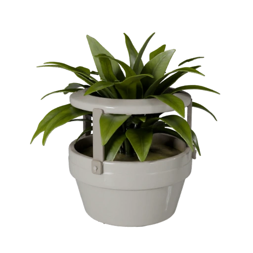 Unreal Ready Modern Plant Pot 3D Asset for Engines