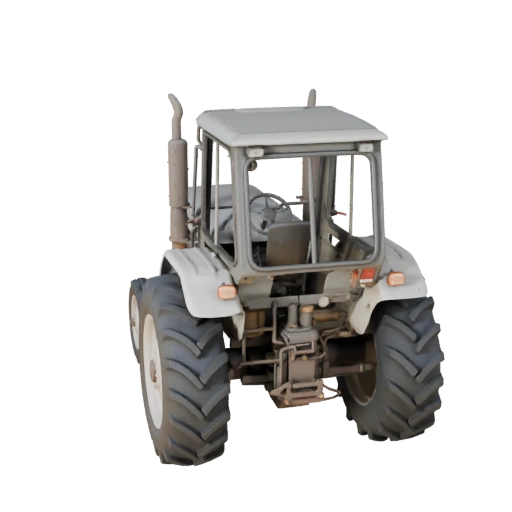 Vintage Farm Tractor 3D Model for Blender & Games - PBR