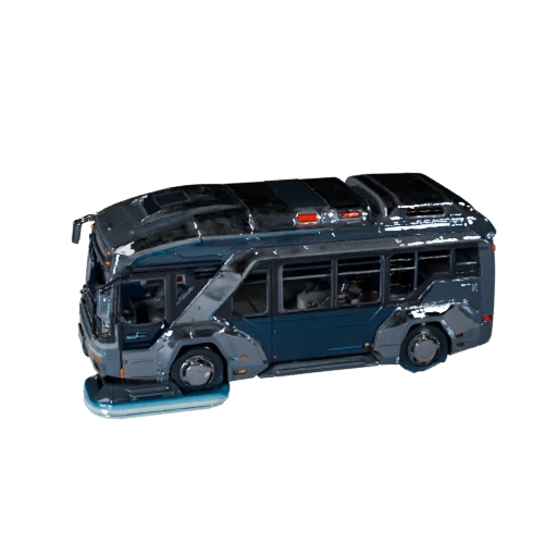 Futuristic Bus 3D Model for Blender & Games - PBR Asset