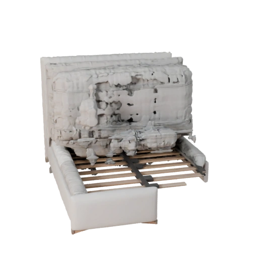 Upholstered Bed Frame 3D Layered Asset for Builders