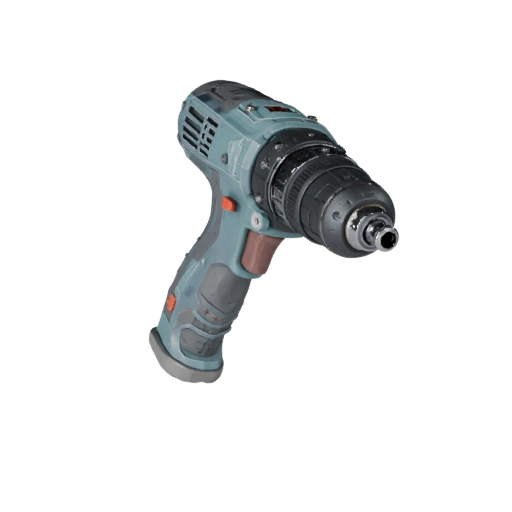 Detaillierter Bohrer 3D Hero Asset für Studio