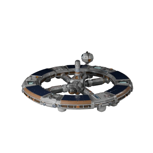 Orbital Docking Hub 3D Game Asset for Realtime Use