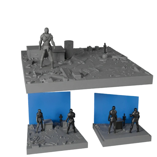Printable Space Display Diorama | STL Print Asset Pack