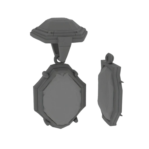 Edelstein-Anhänger 3D-druckfertiges Asset für Hobby-STL