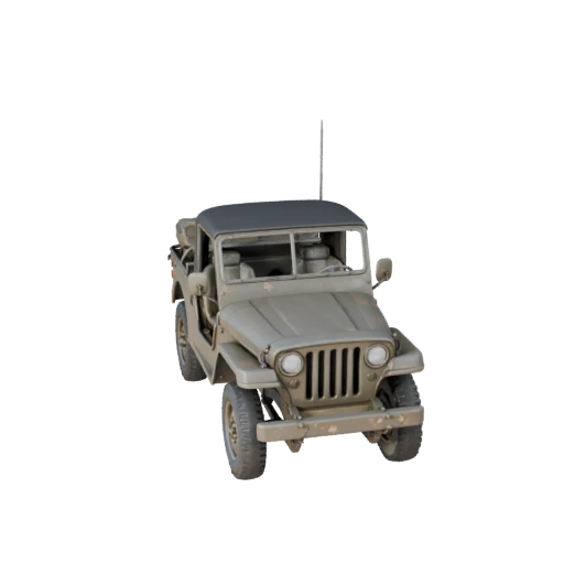 Jeep Militar da Segunda Guerra Mundial 3D Model para Unreal Engine - Jogo