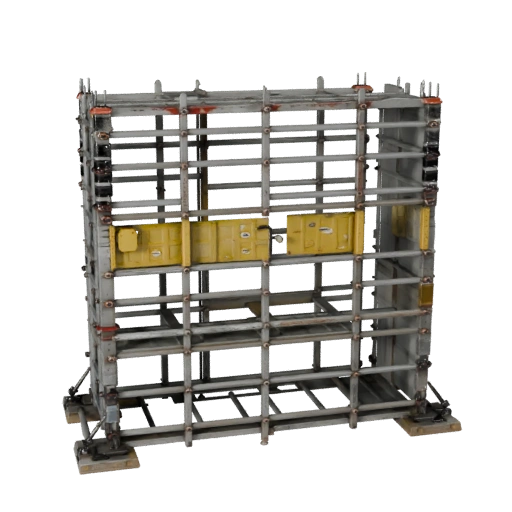 High Poly Site Safety Scaffold Tower 3D Hero Asset