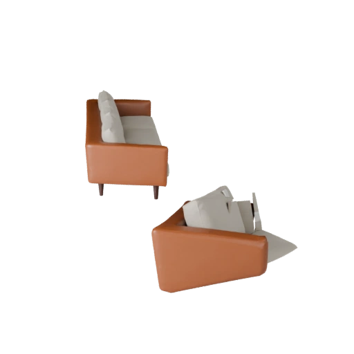 Mid Century Modular Couch 3D Kit Asset for Builders