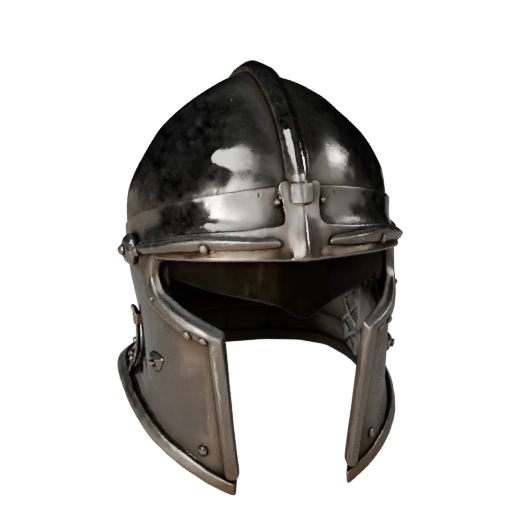Casque de combat médiéval prêt pour Unity, modèle 3D pour moteur