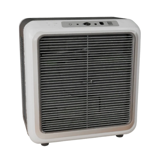 Modèle 3D Détaillé de Purificateur d'Air Rétro pour Studio