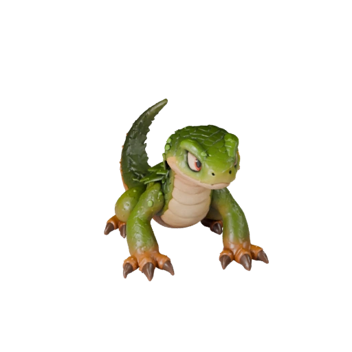 Modelo 3D de Cascavel de Desenho Animado - Asset Estilizado para Animação