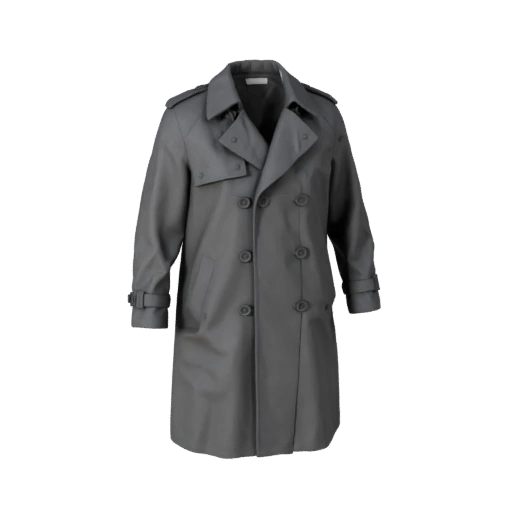 Trench Coat 3D Asset for Studio E-commerce Renders