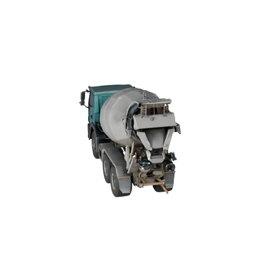 Roadwork Concrete Mixer 3D Asset for Studio Renders