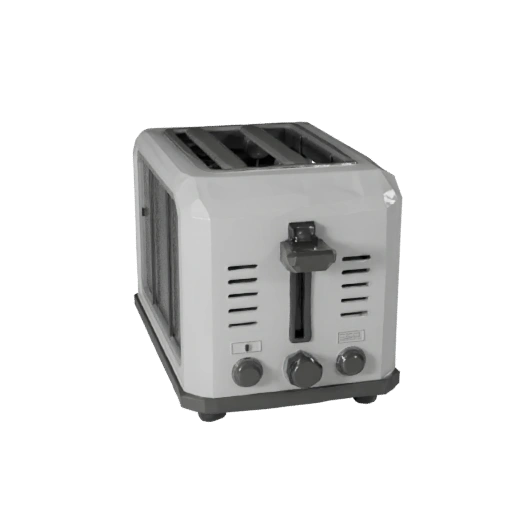 Grille-pain compact, modèle 3D pour moteurs temps réel