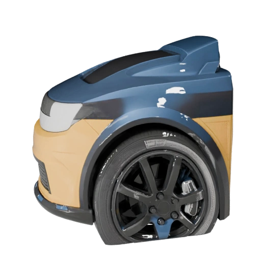 Modello 3D Taxi High Poly per Rendering in Studio Asset PBR