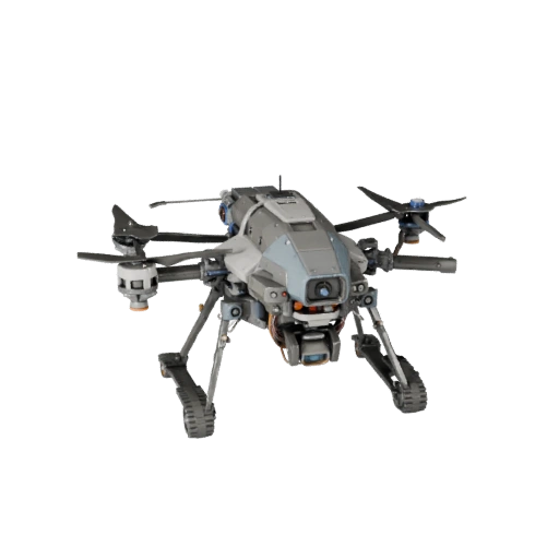 Research Lab Drone 3D Model for Game Engine Levels