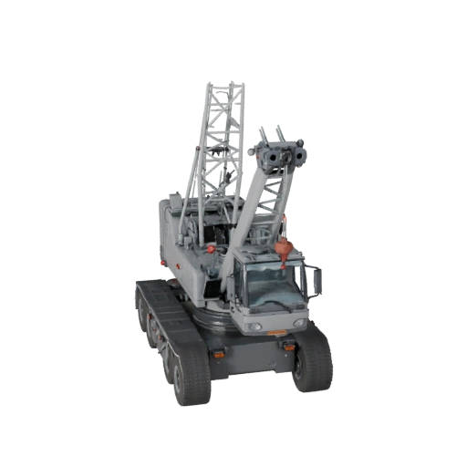 High Poly Mobile Crane 3D Model for Studio Renders