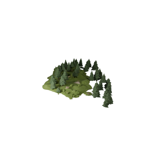 Stylized Temperate Forest Biome 3D for Game Levels