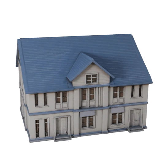 Printable Beach House STL 3D Model - Printable Scale Asset
