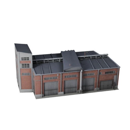 Manufacturing Plant 3D Model - Realistic Archviz Asset