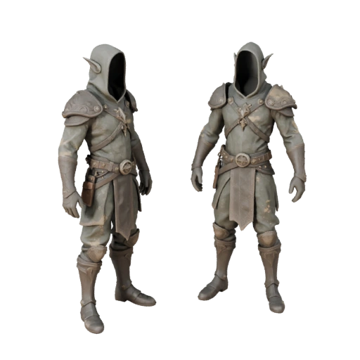Modelo de Personaje Druida Arcano de Fantasía - Articulado