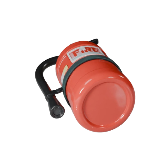Stilisierter Feuerlöscher 3D Casual Asset