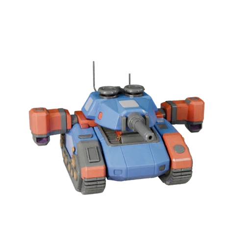 Cartoon Sci Fi Tank 3D Model for Stylized Games PBR Asset